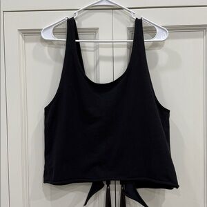 Aerie‎ Offline Black Tank Top, Halter, vest style Medium, large keyhole in back